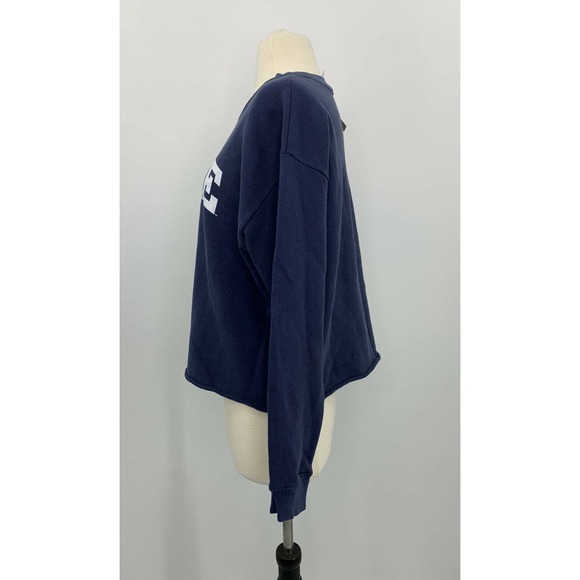 Anthropologie Yale XS Blue Crew Neck  Pullover - Picture 4 of 10